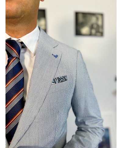 kopia Giacca uomo verde, righe strette - Made in italy