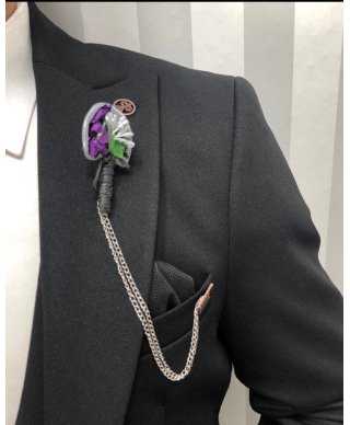 Abito uomo, nero - Con gilet doppiopetto