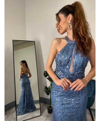 Abito a sirena da cerimonia - Scollo all'americana