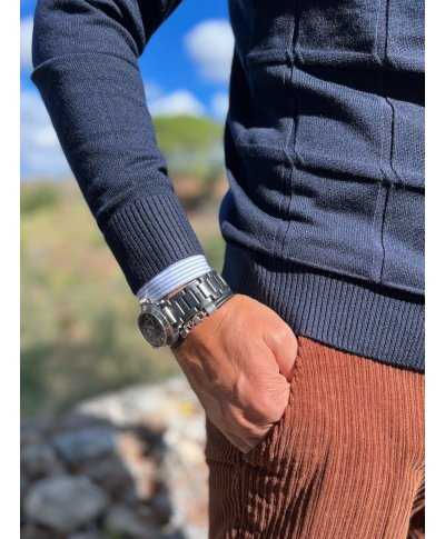 Pantaloni uomo in velluto marrone - Paul Miranda