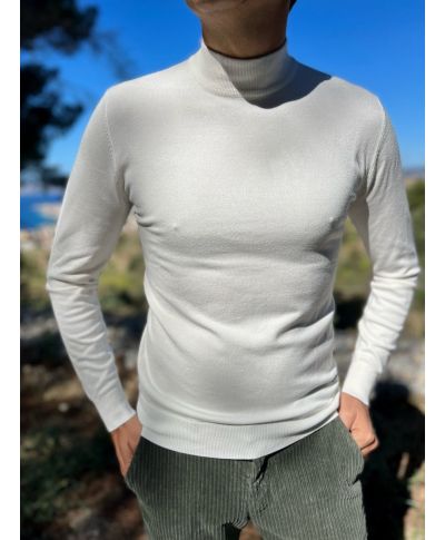 Lupetto Bianco Uomo - Sotto giacca