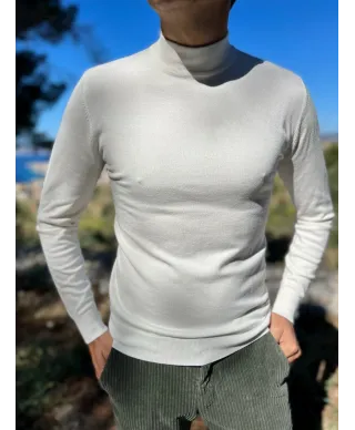 Lupetto Bianco Uomo - Sotto giacca