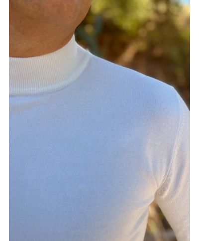 Lupetto Bianco Uomo - Sotto giacca