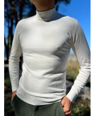 Lupetto Bianco Uomo - Sotto giacca