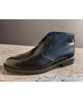 Buty męskie, model chukka - Czarne - Made in Italy