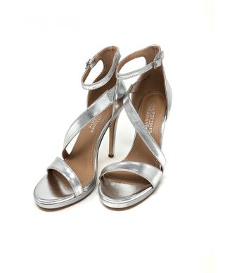 Sandali donna - Eleganti - Argento - Tacco alto