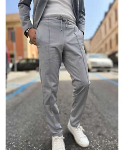 Jasnoszare spodnie Pantalaccio Paul Miranda