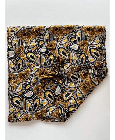 Pashmina invernale, unisex - Senape e nero