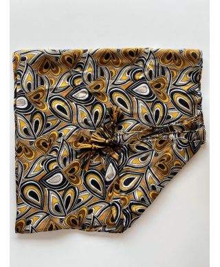 Pashmina invernale, unisex - Senape e nero