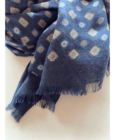 Pashmina invernale, unisex - blu e avion