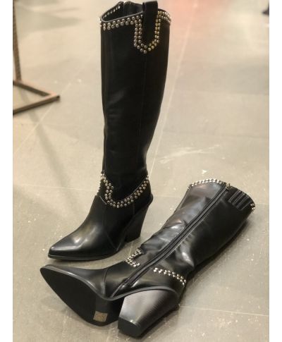 Stivali donna, alti - Neri