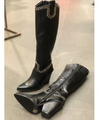 Stivali donna, alti - Neri