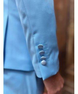 Smoking męski jasnoniebieski - Slim fit  - Napoli
