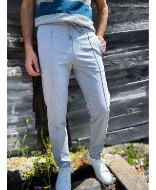 Jasnoszare spodnie Pantalaccio Paul Miranda