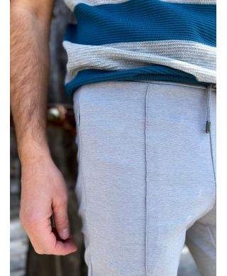 Jasnoszare spodnie Pantalaccio Paul Miranda
