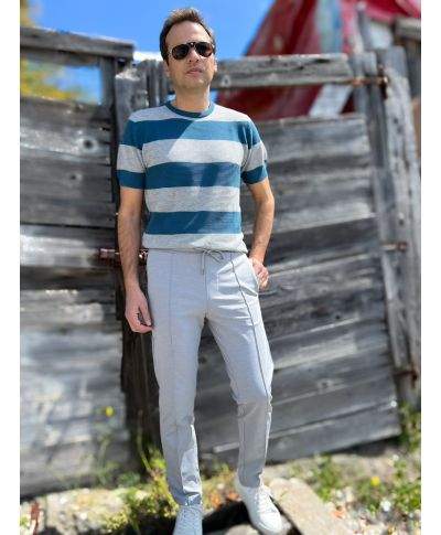 Jasnoszare spodnie Pantalaccio Paul Miranda
