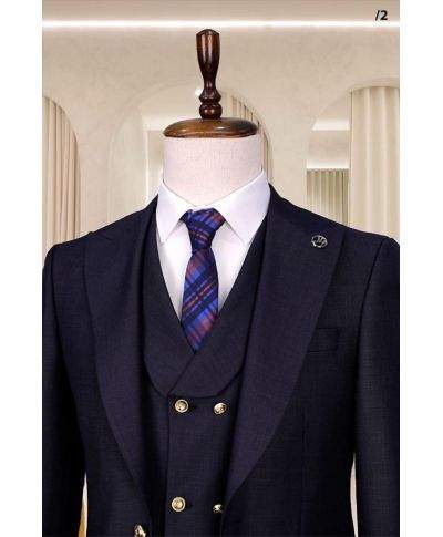 Elegancki garnitur męski z kamizelką na lato – Slim fit, dostępny w wielu kolorach