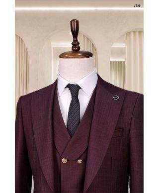 Elegancki garnitur męski z kamizelką na lato – Slim fit, dostępny w wielu kolorach