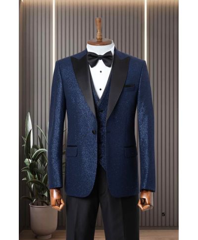 Smoking uomo, con lurex – elegancja i vestibilità slim - dostępny w wielu kolorach
