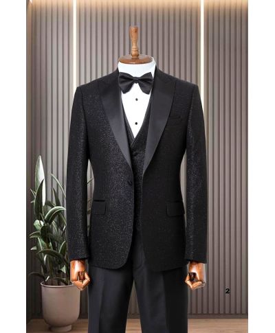 Smoking uomo, con lurex – elegancja i vestibilità slim - dostępny w wielu kolorach