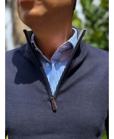 Maglione uomo, mezza zip