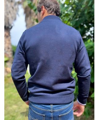 Maglione uomo, mezza zip
