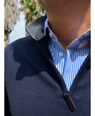 Maglione uomo, mezza zip