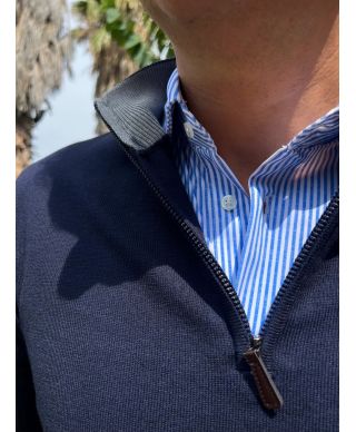 Maglione uomo, mezza zip
