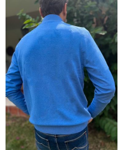 Cardigan uomo, abbottonato - Colore azzurro