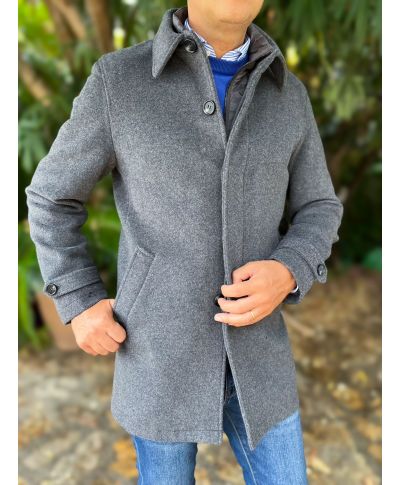 Cappotto uomo, Blu - Pettorina staccabile