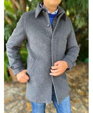 Cappotto uomo, Blu - Pettorina staccabile