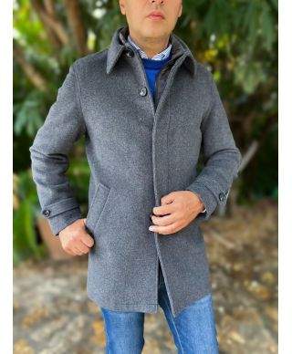 Cappotto uomo, Blu - Pettorina staccabile