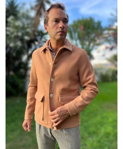 Elegancka kurtka męska, zimowa - Santy -  Made in Italy - Paul Miranda