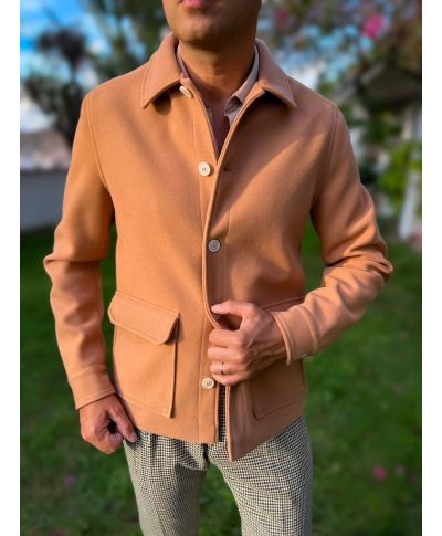 Elegancka kurtka męska, zimowa - Santy -  Made in Italy - Paul Miranda
