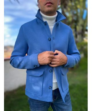Elegancka kurtka męska, zimowa - Santy -  Made in Italy - Paul Miranda