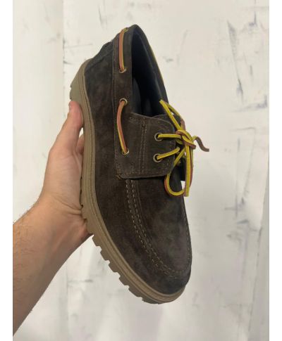 Męskie buty sznurowane zimowe – Timber – Prawdziwa skóra