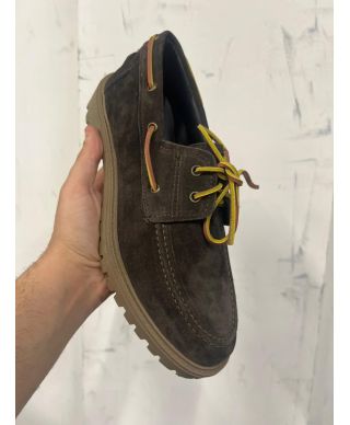 Męskie buty sznurowane zimowe – Timber – Prawdziwa skóra