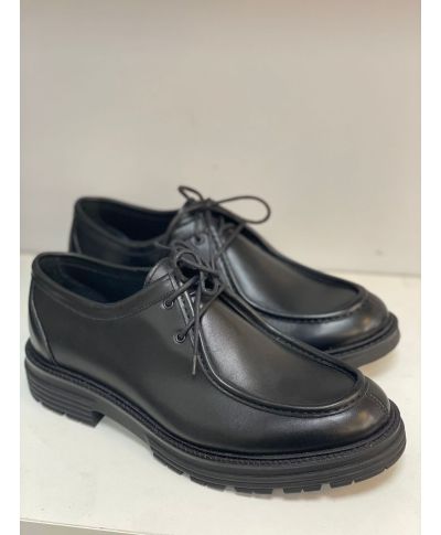 Eleganckie buty męskie - Sznurowane ze skóry naturalnej - Wykonane we Włoszech – Prof