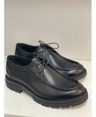 Eleganckie buty męskie - Sznurowane ze skóry naturalnej - Wykonane we Włoszech – Prof