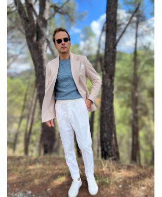 Sweter męski turchese Cris – elegancja, która ogrzewa w każdy zimowy dzień
