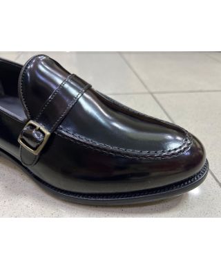Eleganckie mokasyny męskie z klamrą – model Henrik