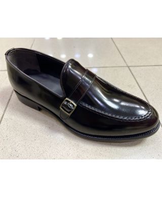 Eleganckie mokasyny męskie z klamrą – model Henrik