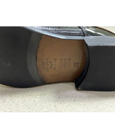 Czarne buty wiązane Margellina - Lakierowana skóra - Obuwie na ślub i wyjątkowe okazje – Made in Italy