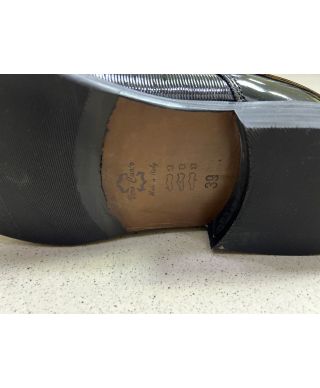 Czarne buty wiązane Margellina - Lakierowana skóra - Obuwie na ślub i wyjątkowe okazje – Made in Italy