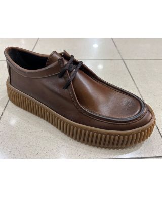 Skórzane buty wiązane Panzer – eleganckie czarne obuwie męskie Made in Italy