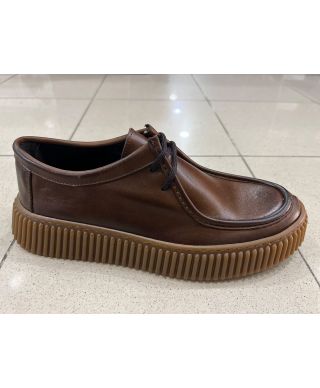 Skórzane buty wiązane Panzer – eleganckie czarne obuwie męskie Made in Italy