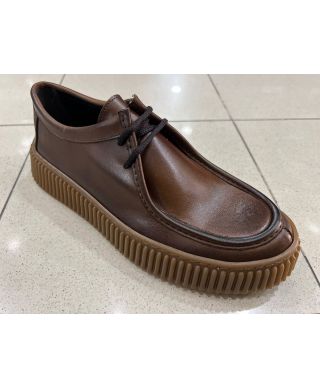 Skórzane buty wiązane Panzer – eleganckie czarne obuwie męskie Made in Italy