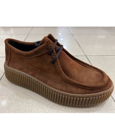 Scarpa allacciata in camoscio - Panzer