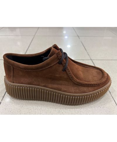 Scarpa allacciata in camoscio - Panzer