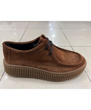 Scarpa allacciata in camoscio - Panzer